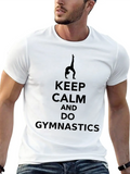 Keep Calm And Do Gymnastics Soft Cotton Short Sleeve Tee – Unisex Wardrobe Staple